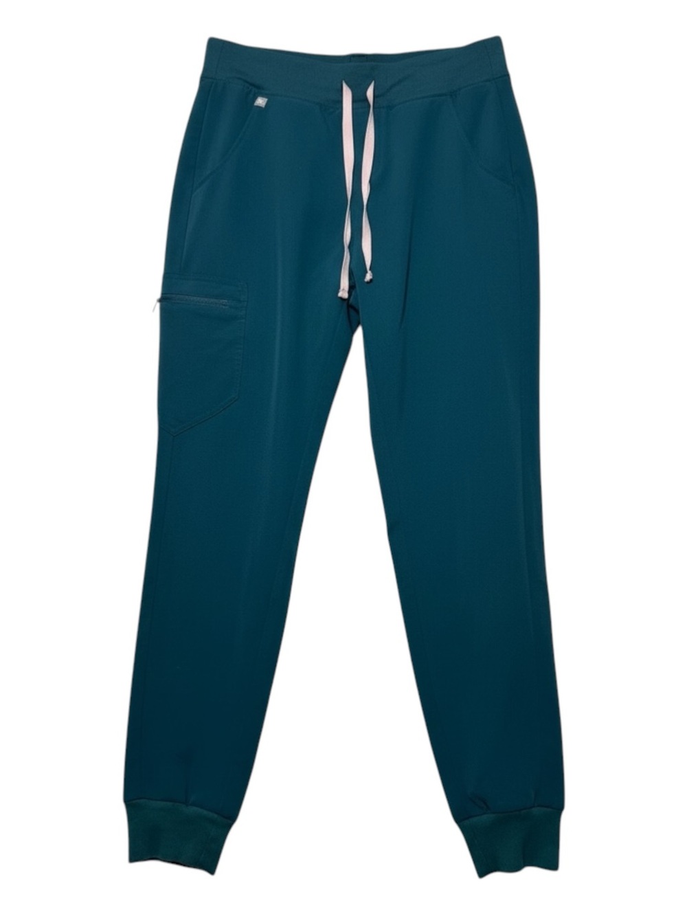 FIGS Zamora Jogger Scrub Pants Caribbean Blue Teal Women's Size Small S
